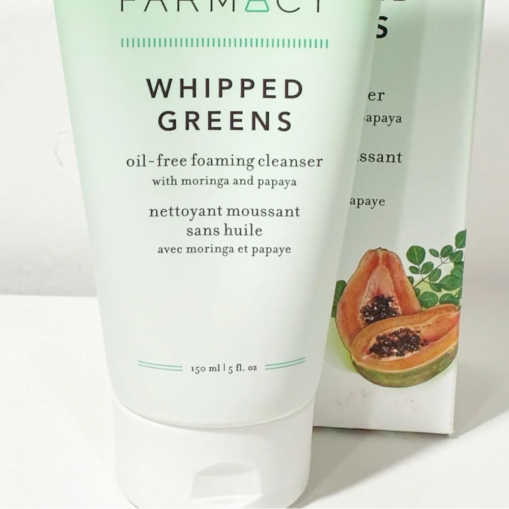 Farmacy Whipped Greens Face Wash Oil Free Foaming Facial Cleanser‎ 5 oz. NEW